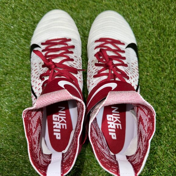 Nike Alpha Menace Elite Football Cleats White/University Red BV2077-102 Size 16 main image 7